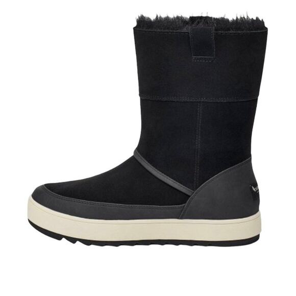 Koolaburra by UGG Tynlee Pull on Winter Boots Black & White - Picture 2 of 4